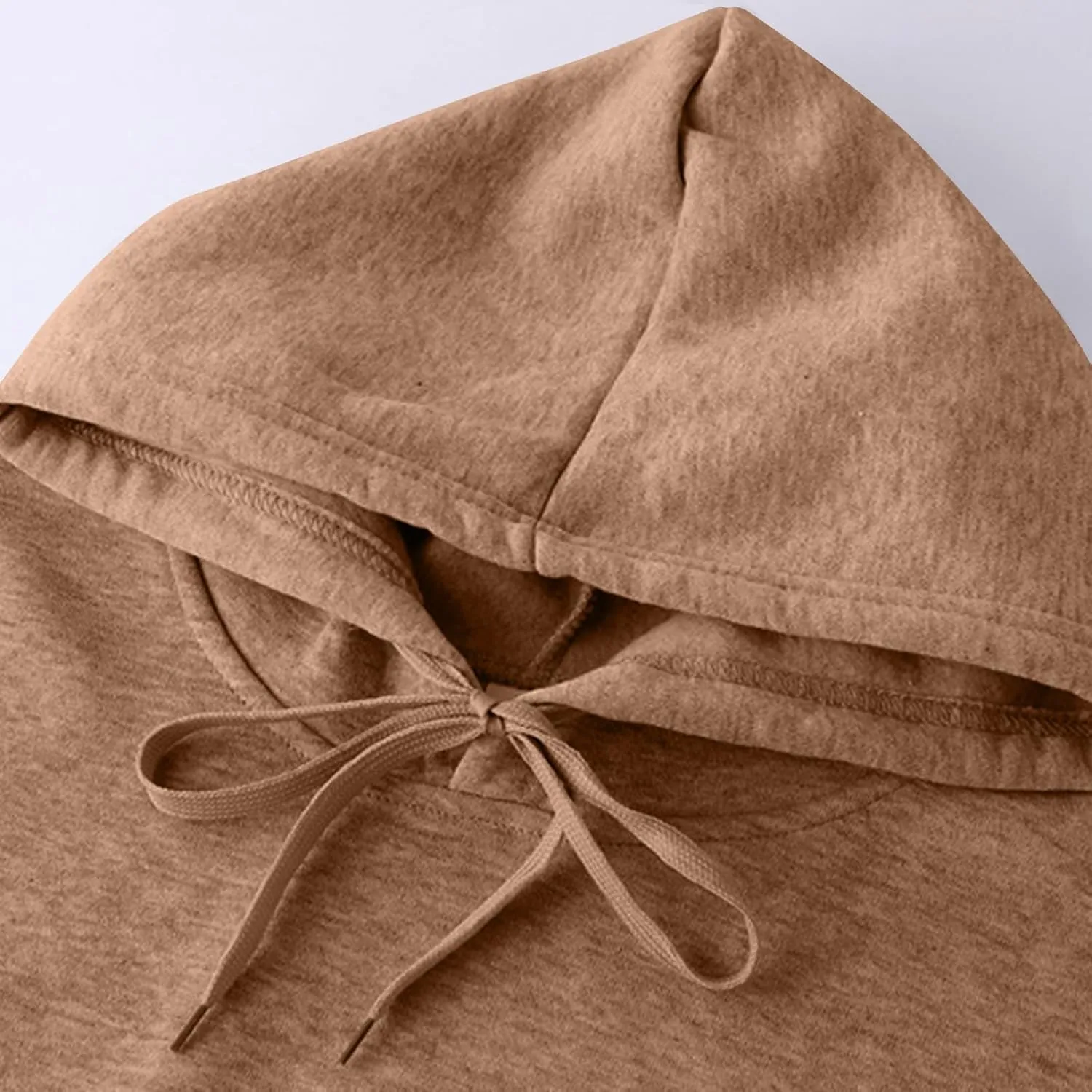Womens Hoodies Long Sleeve Simple Solid Color Hooded Pullover Comfy 2024 Fall Fashion Sweatshirts with Pocket