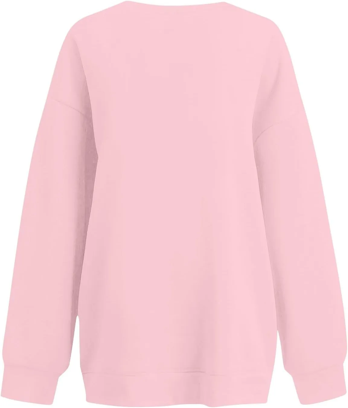 Womens Oversized Sweatshirt Fleece Pullover Comfy Crew Neck Sweatshirt Trendy Y2k Winter Outfits Preppy Clothes