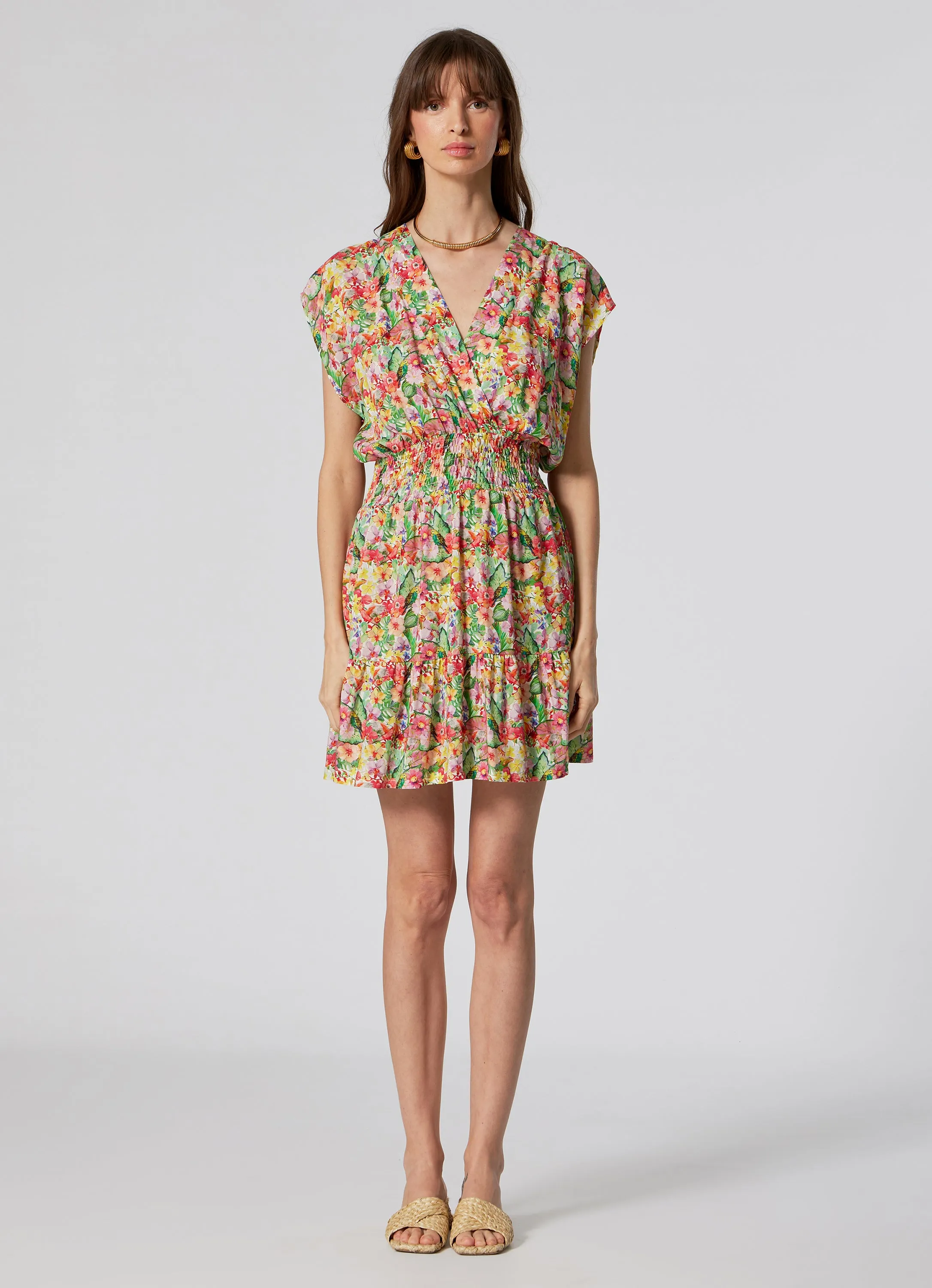 WOMEN'S  SHORT DRESS GARDEN