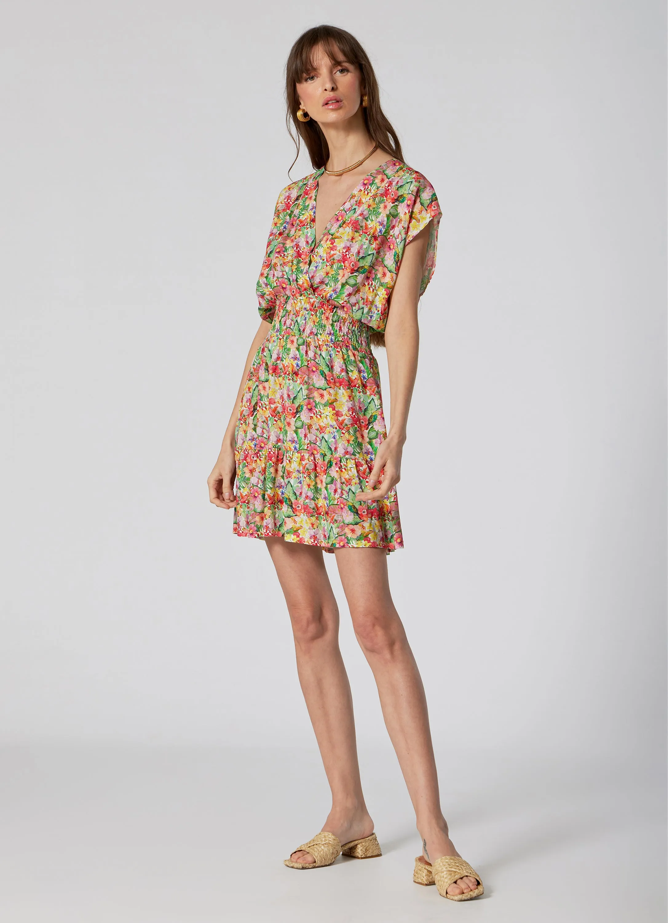 WOMEN'S  SHORT DRESS GARDEN