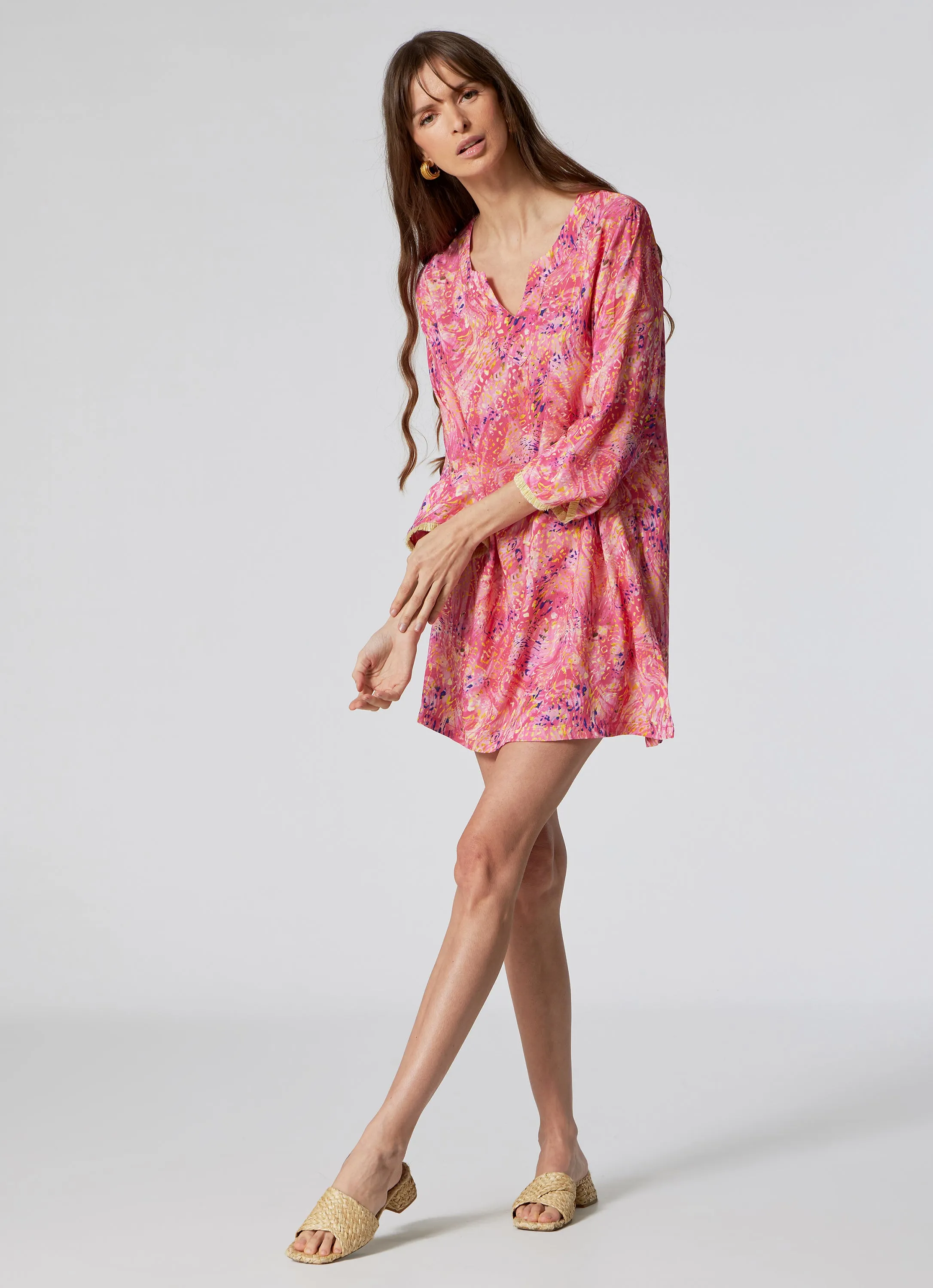 WOMEN'S SHORT KAFTAN SPLASH