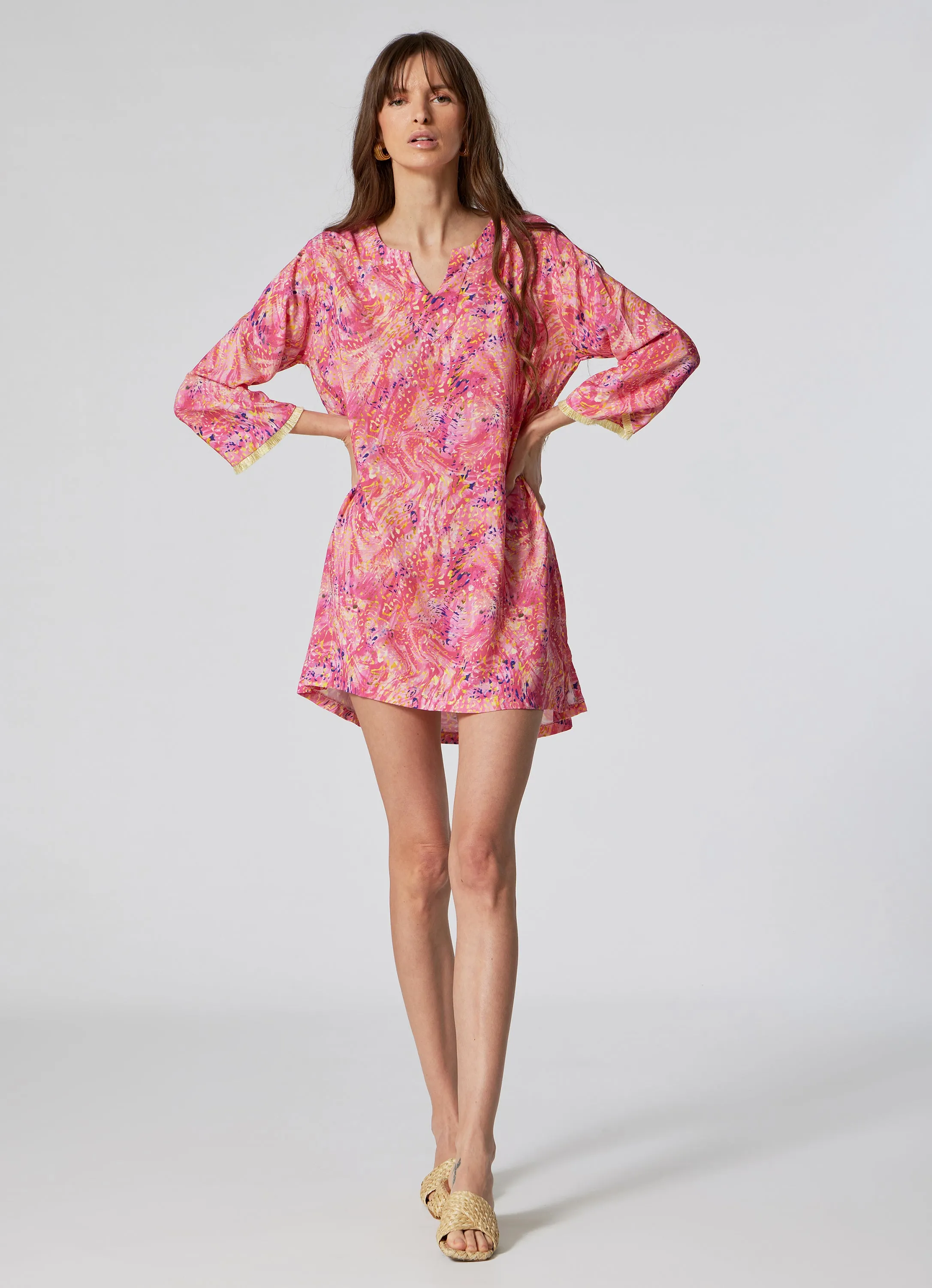 WOMEN'S SHORT KAFTAN SPLASH