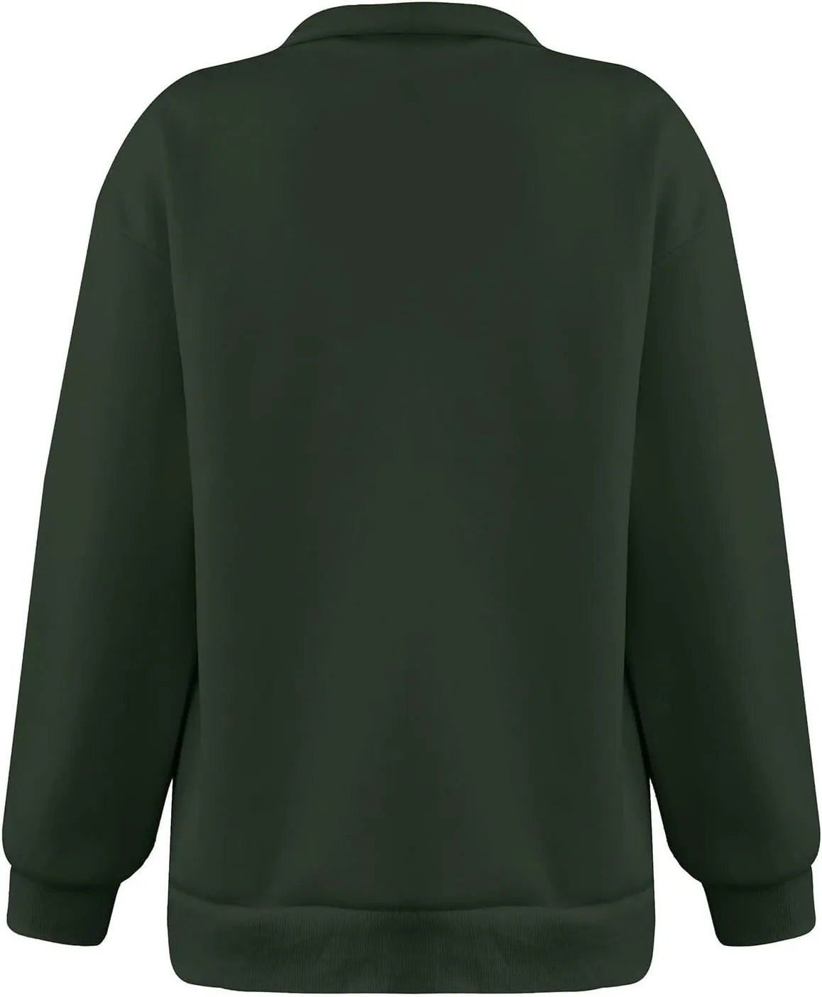 Women'S Sportswear Loose and Comfortable Casual Loose Half Zipper Long Sleeved Sweatshirt