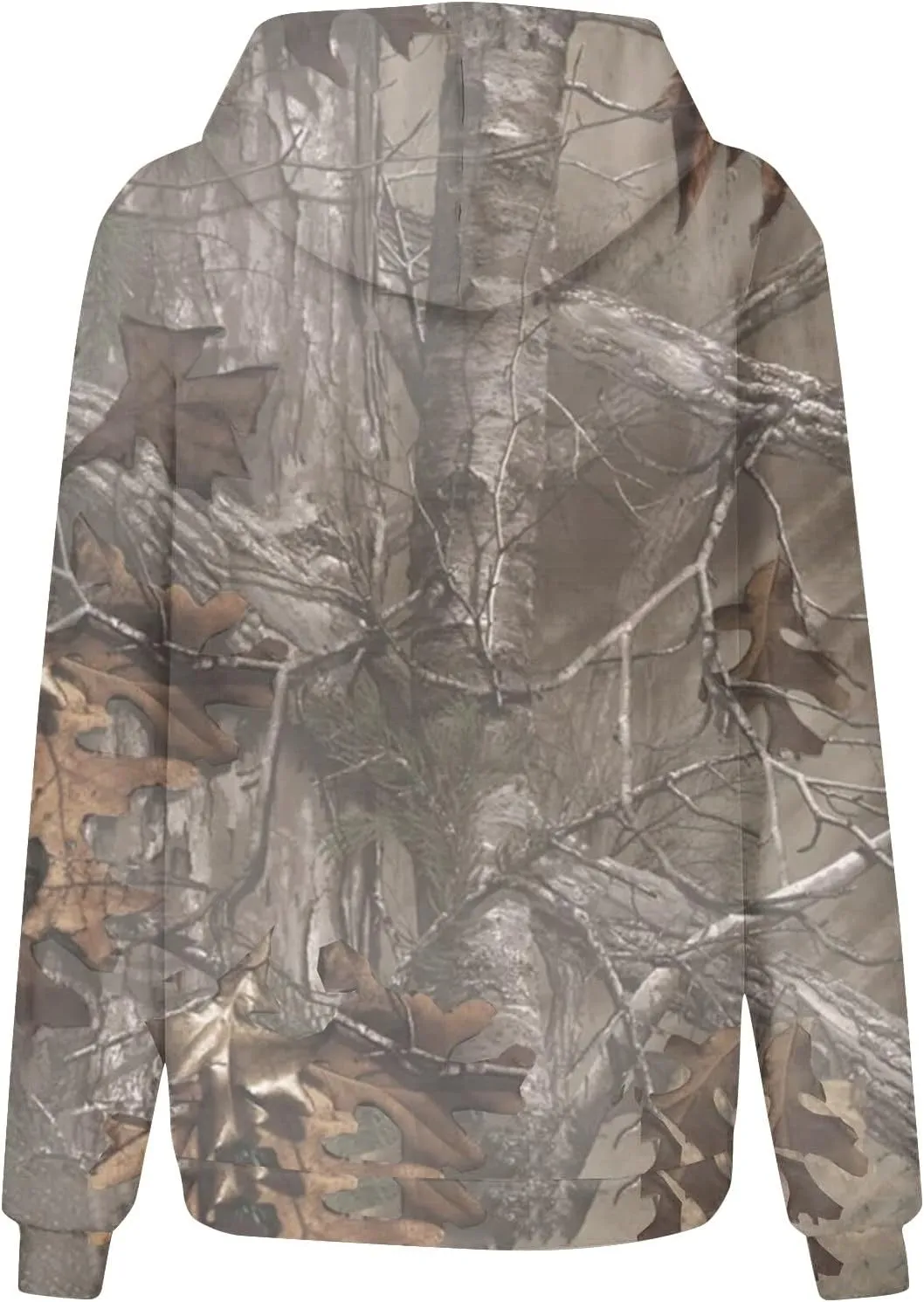Womens Sweatshirts Trendy Camo Hoodie Maple-Leaf Print Hooded Long Sleeve Tops with Pocket Fall Clothes