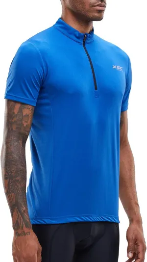 XGC Men's Short/Long Sleeve Cycling Jersey Bike Jerseys Cycle Biking Shirt with Quick Dry Breathable Fabric
