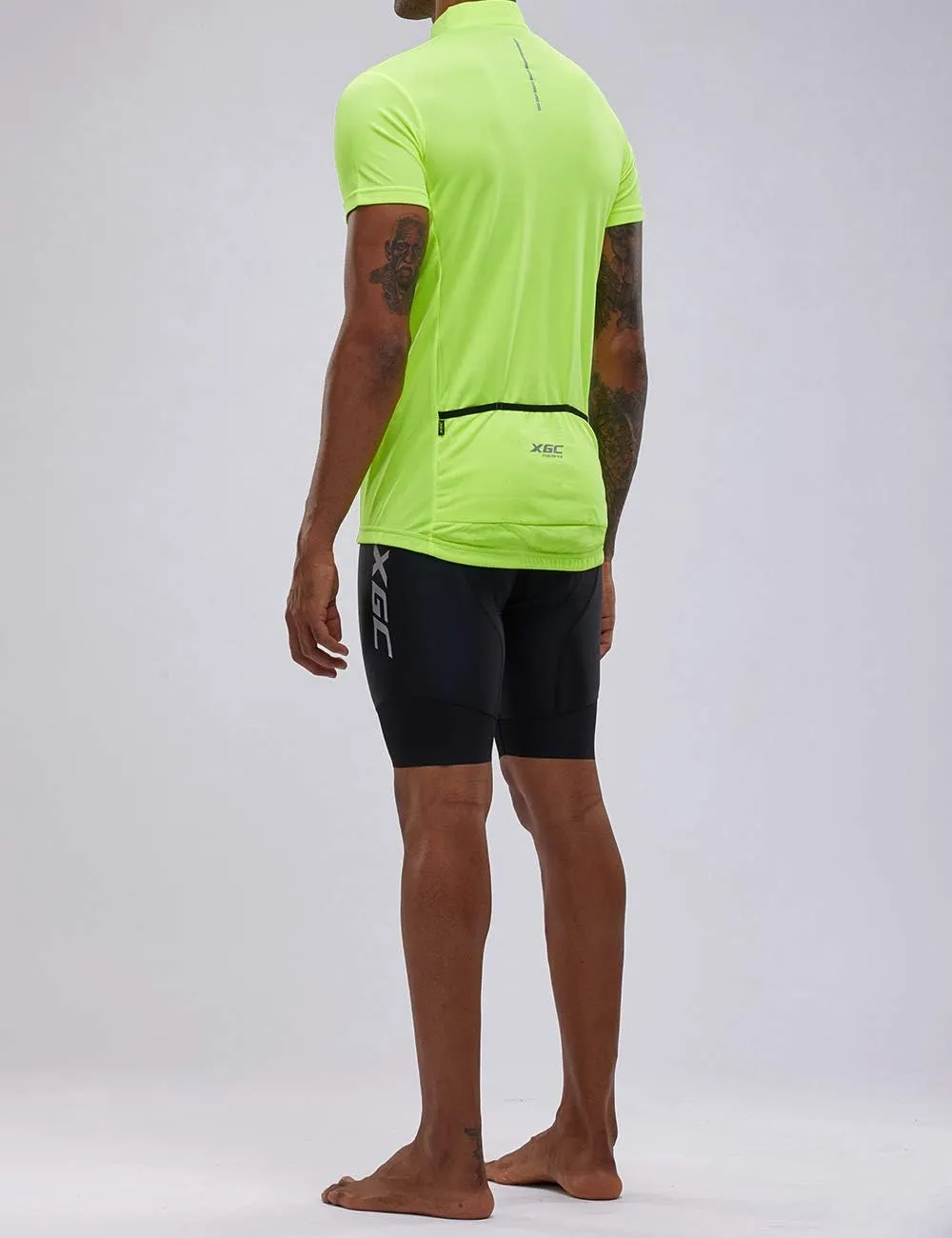 XGC Men's Short/Long Sleeve Cycling Jersey Bike Jerseys Cycle Biking Shirt with Quick Dry Breathable Fabric
