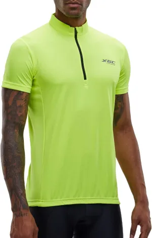 XGC Men's Short/Long Sleeve Cycling Jersey Bike Jerseys Cycle Biking Shirt with Quick Dry Breathable Fabric