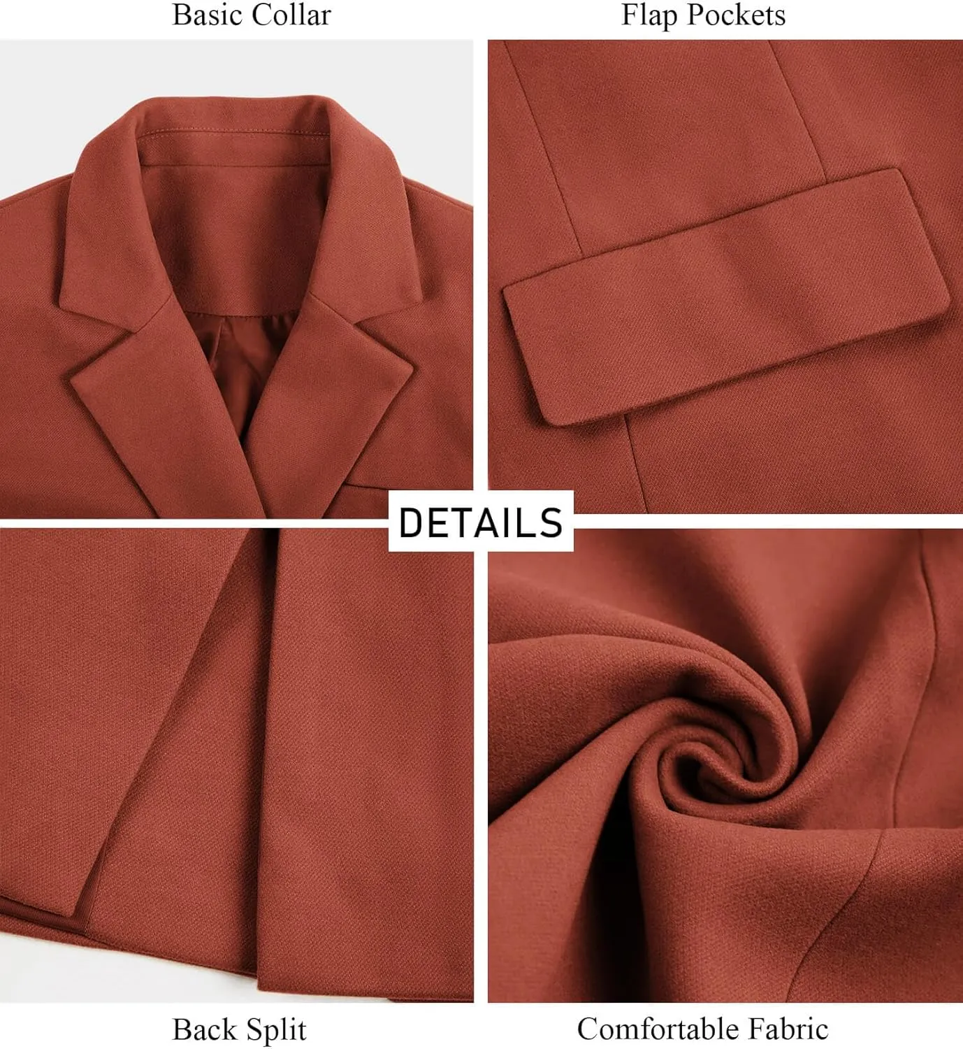 Zwurew Women's Notched Lapel Collar Single Breasted Pea Coats Winter Wool Blend Overcoat Long Jackets